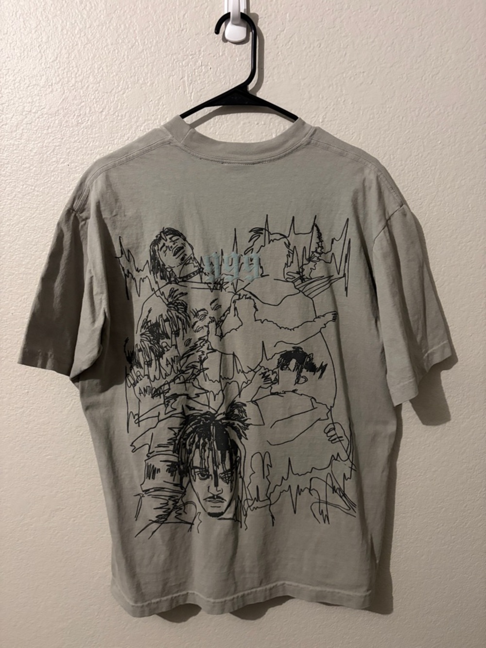 Revenge x Juice Wrld 999 Sketch Graphic Short Sleeve Tee